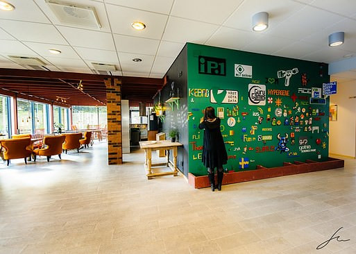 Lego wall in Gothia Science Park